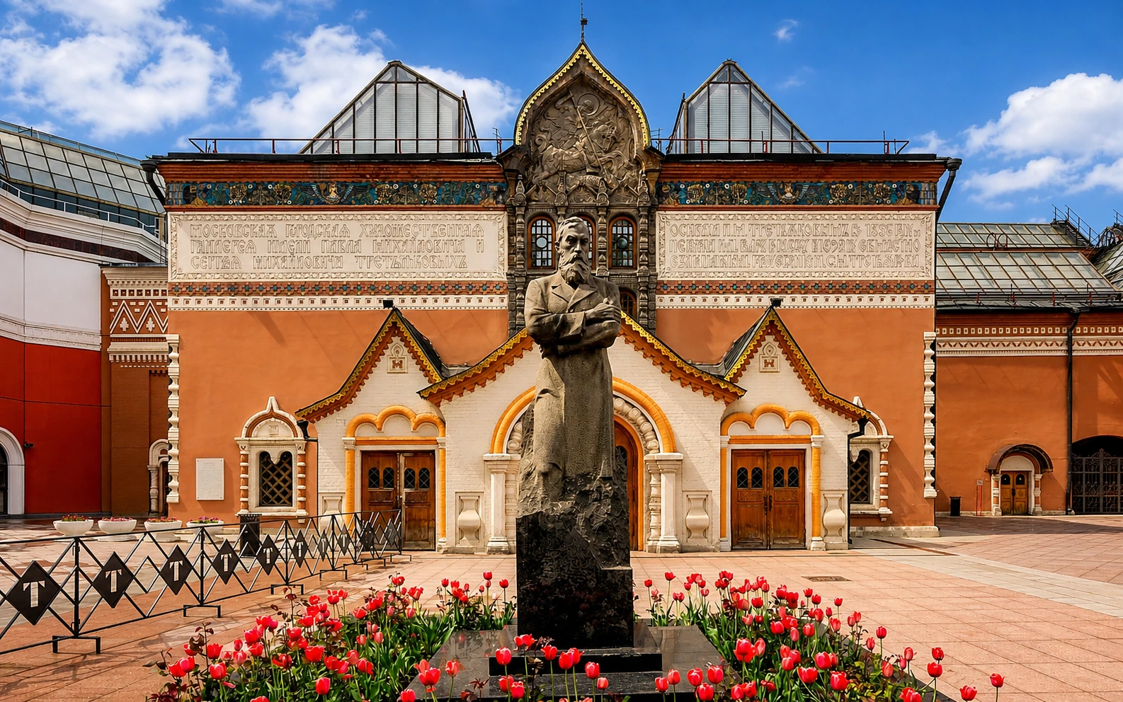 Façade de la galerie Tretiakov à Moscou
