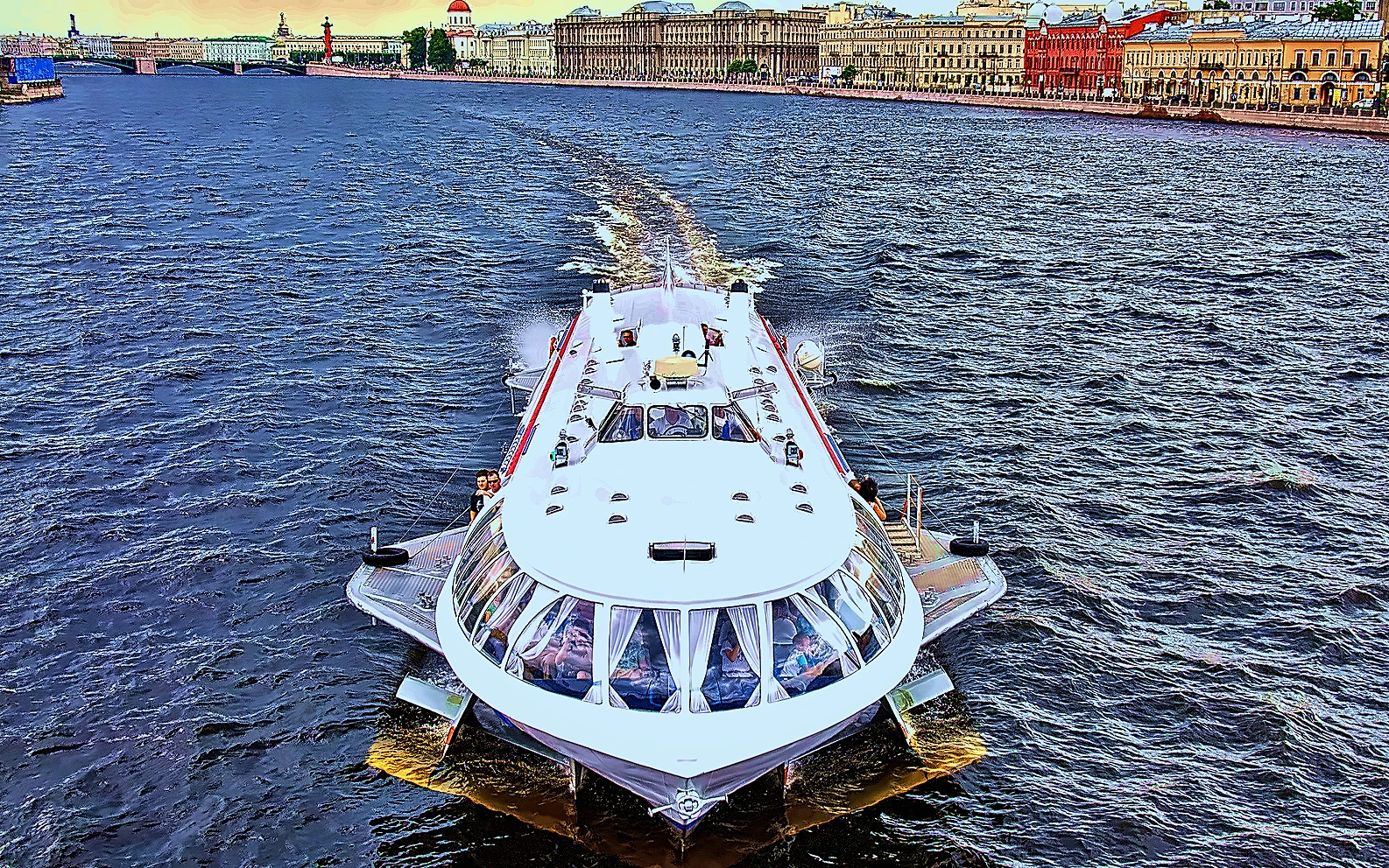 Hydrofoil connecting Saint Petersburg and Peterhof on the Neva